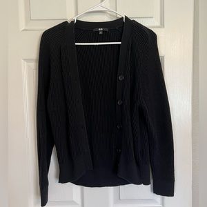 Black Uniqlo button up Cardigan